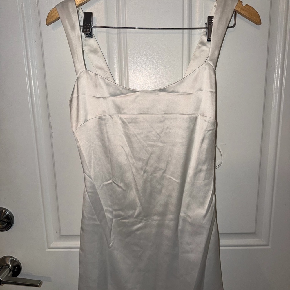 Peppermayo Ivory Satin Dress
